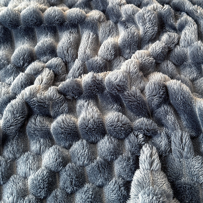 91家纺网 家纺一手货源 找家纺 芸锦豪 2025新款子母金龟绒毛毯毯子 深灰