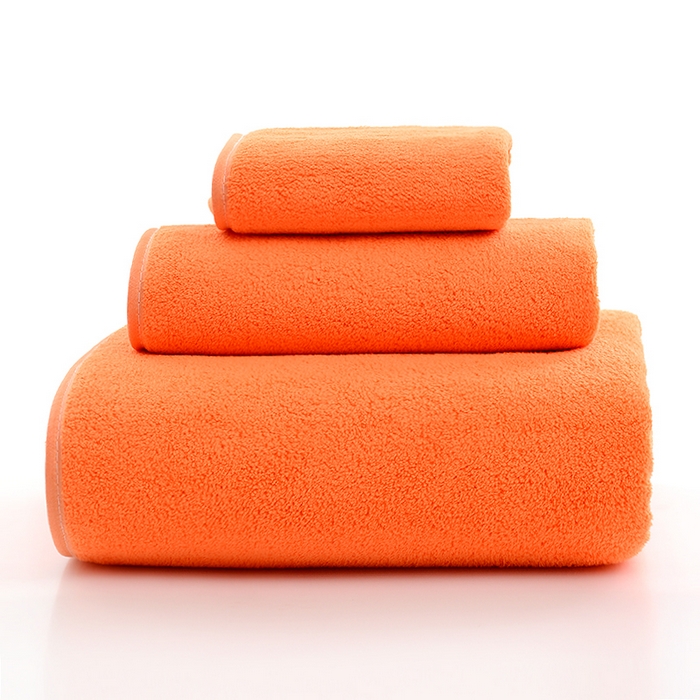 91家纺网 家纺一手货源 找家纺 （总）彩虹毛巾 2025新款无印风纯色珊瑚绒方巾毛巾浴巾套装