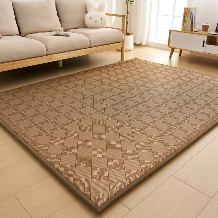 91家纺网 家纺一手货源 找家纺 祁恋婷家居 2025新款A类冰丝多功能地垫 青春岁月-九宫格