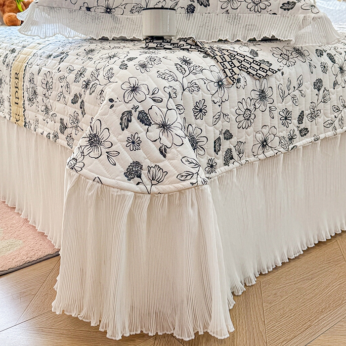 91家纺网 家纺一手货源 找家纺 虹星家纺 2025新款斜纹全棉纯棉印花床盖四件套-清甜 清甜-挚爱