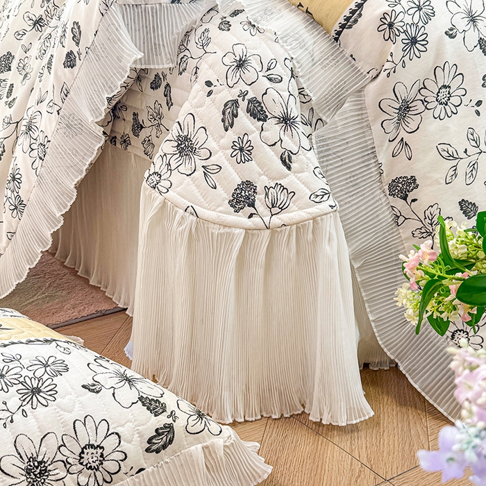 91家纺网 家纺一手货源 找家纺 虹星家纺 2025新款斜纹全棉纯棉印花床盖四件套-清甜 清甜-挚爱