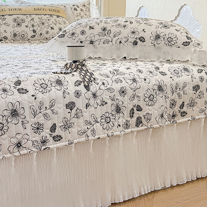 91家纺网 家纺一手货源 找家纺 虹星家纺 2025新款斜纹全棉纯棉印花床盖-清甜 清甜-挚爱