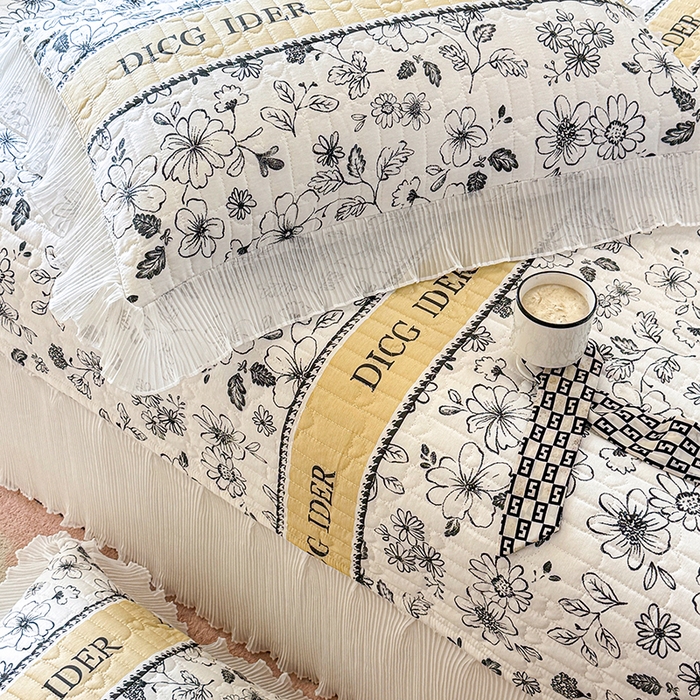 91家纺网 家纺一手货源 找家纺 虹星家纺 2025新款斜纹全棉纯棉印花床盖-清甜 清甜-挚爱