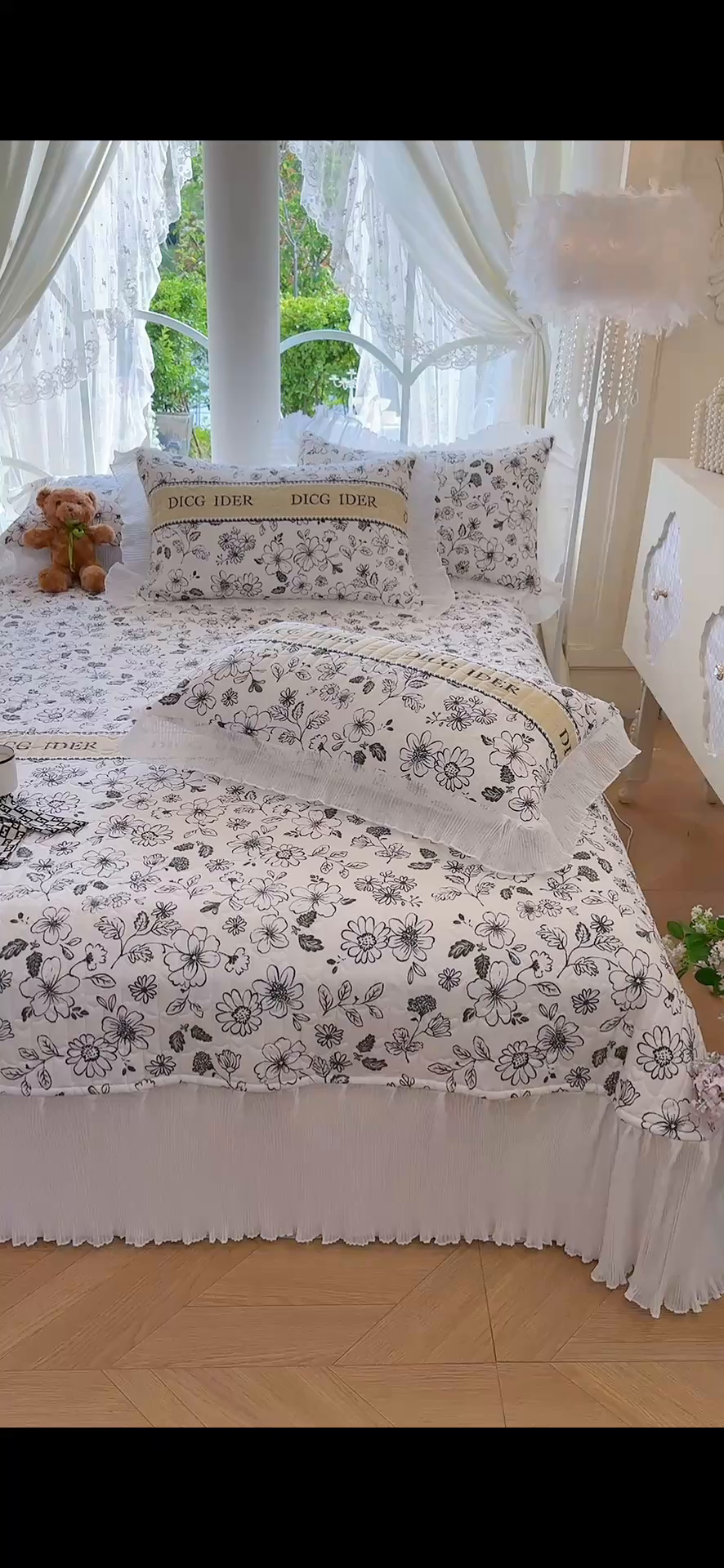 91家纺网 家纺一手货源 找家纺 虹星家纺 2025新款斜纹全棉纯棉印花床盖-清甜 清甜-挚爱