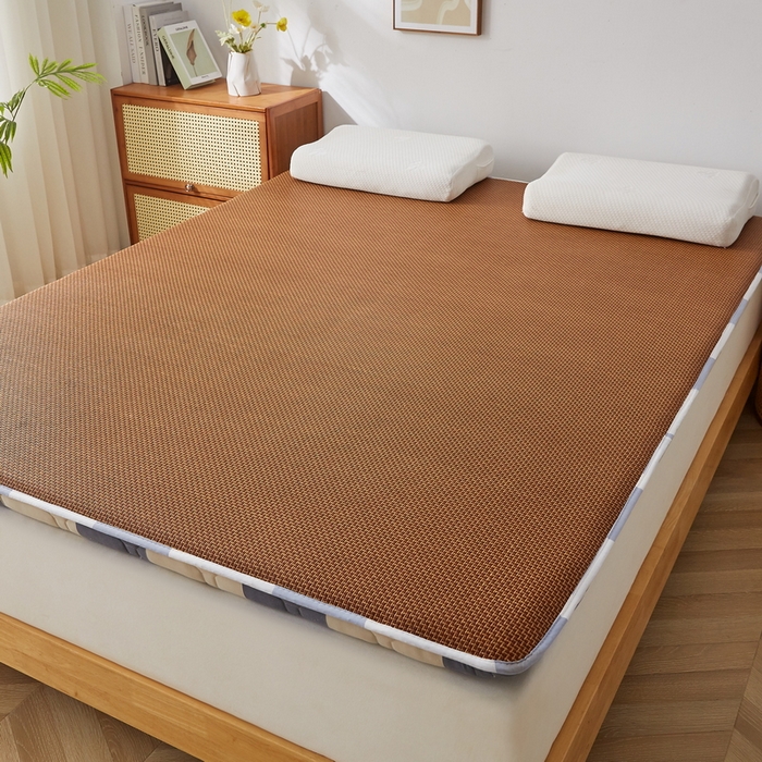 91家纺网 家纺一手货源 找家纺 （总）祁恋婷家居 2025新款A类水洗棉藤席两用床褥