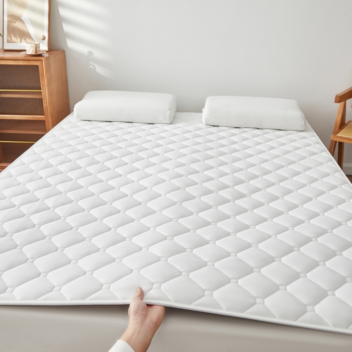 祁恋婷家居 2025新款A类水洗棉藤席两用床褥 水洗棉白-藤席床褥