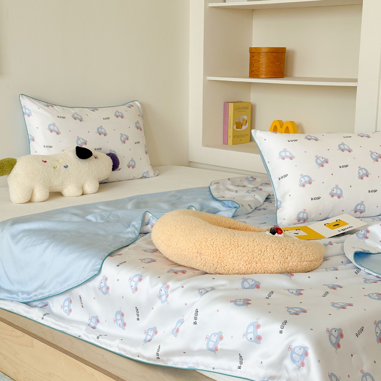 91家纺网 家纺一手货源 找家纺 西西家居 2025新款60支兰精天丝数码印花儿童夏被夏凉被空调被 小的士