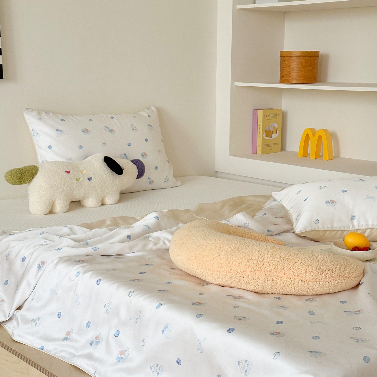 91家纺网 家纺一手货源 找家纺 西西家居 2025新款60支兰精天丝数码印花儿童夏被夏凉被空调被 蓝莓酸奶