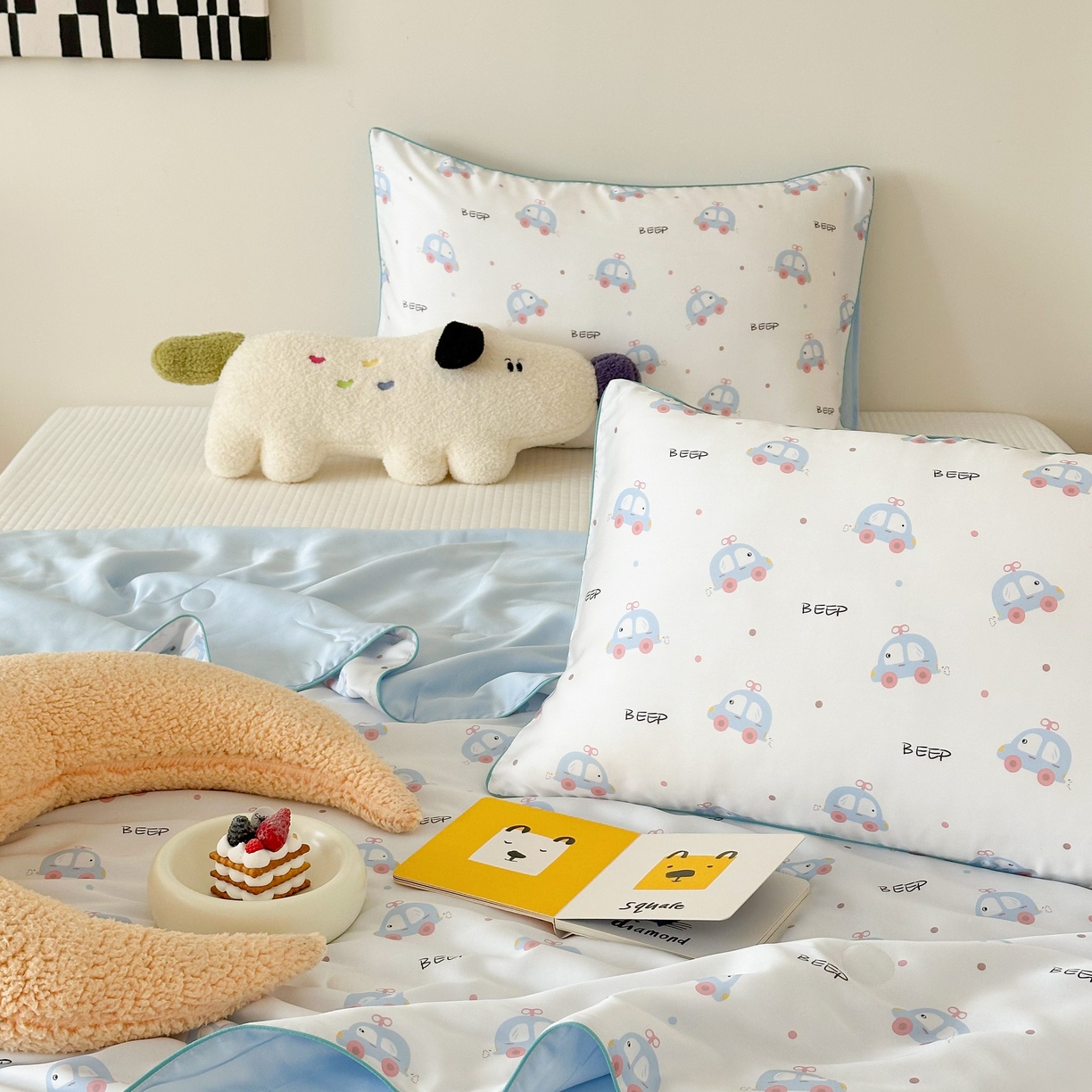 91家纺网 家纺一手货源 找家纺 西西家居 2025新款60支兰精天丝数码印花儿童夏被夏凉被空调被 小的士