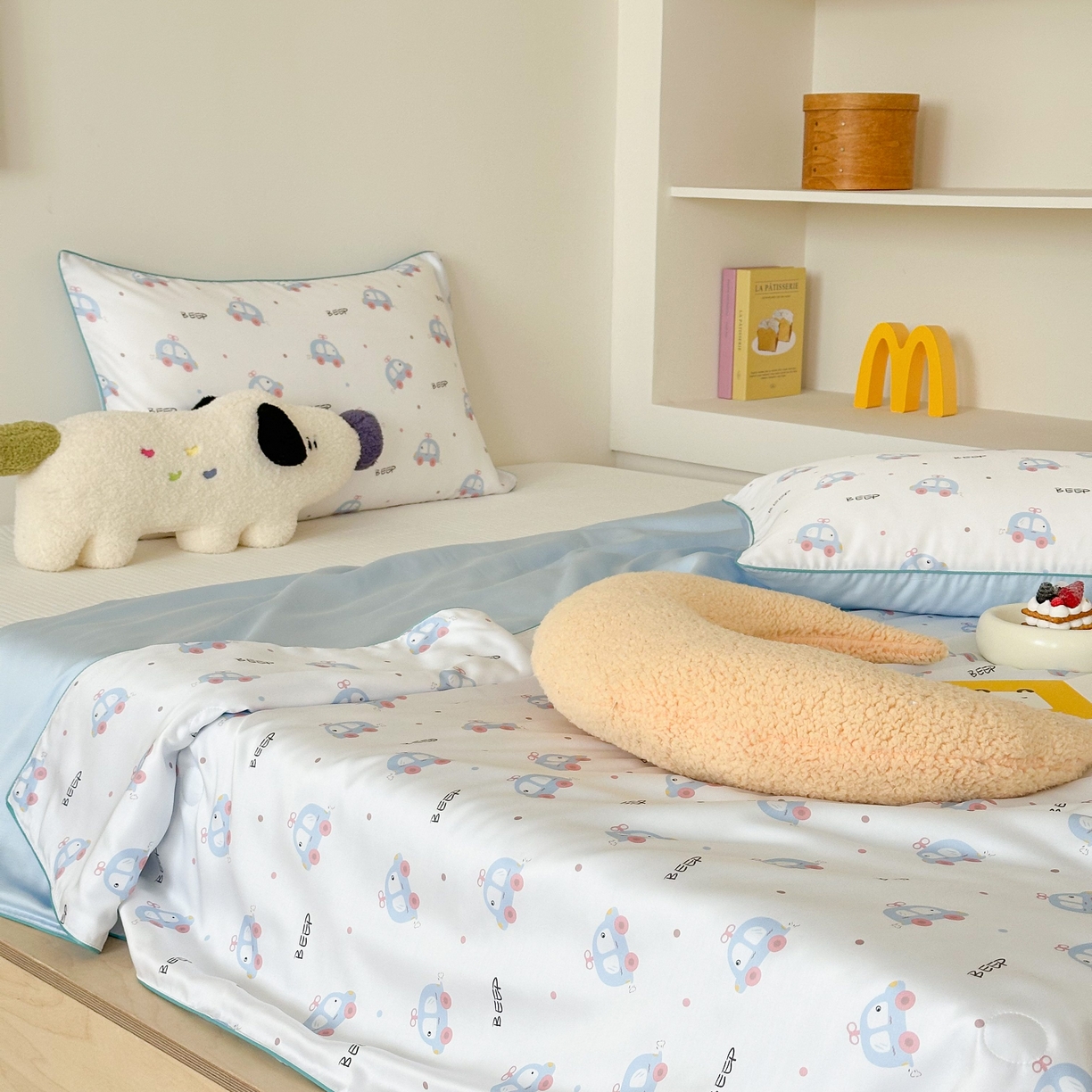 91家纺网 家纺一手货源 找家纺 西西家居 2025新款60支兰精天丝数码印花儿童夏被夏凉被空调被 小的士