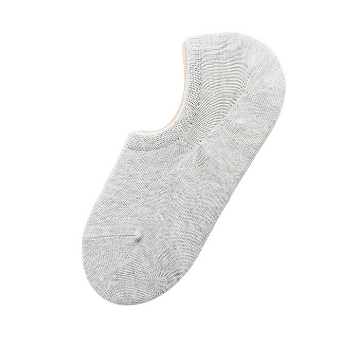 良品汇馆 2025春夏新款日式无印女士船袜良品纯色透气棉防臭夏薄短袜隐形防滑不掉跟浅口 灰色
