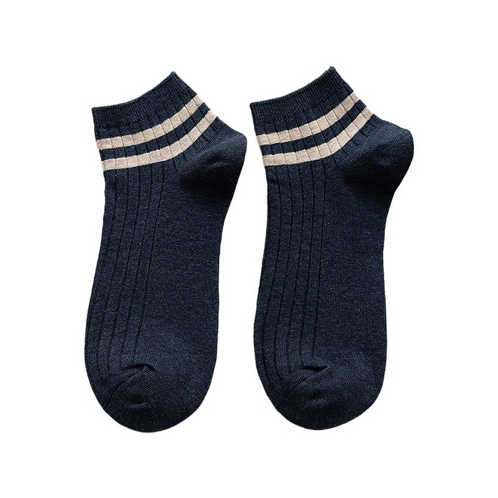 91家纺网 家纺一手货源 找家纺 【男双杠五分袜】 2025春夏新款日式无印男士双杠棉袜子良品精梳棉双针运动休闲袜四季短袜五分袜