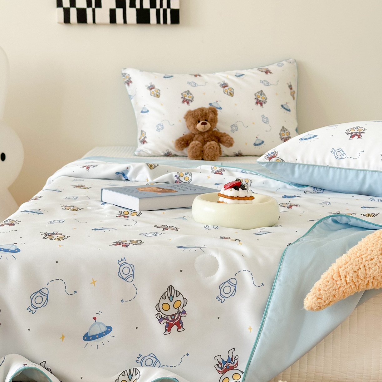 91家纺网 家纺一手货源 找家纺 西西家居 2025新款60支兰精天丝数码印花儿童夏被夏凉被空调被 小战士