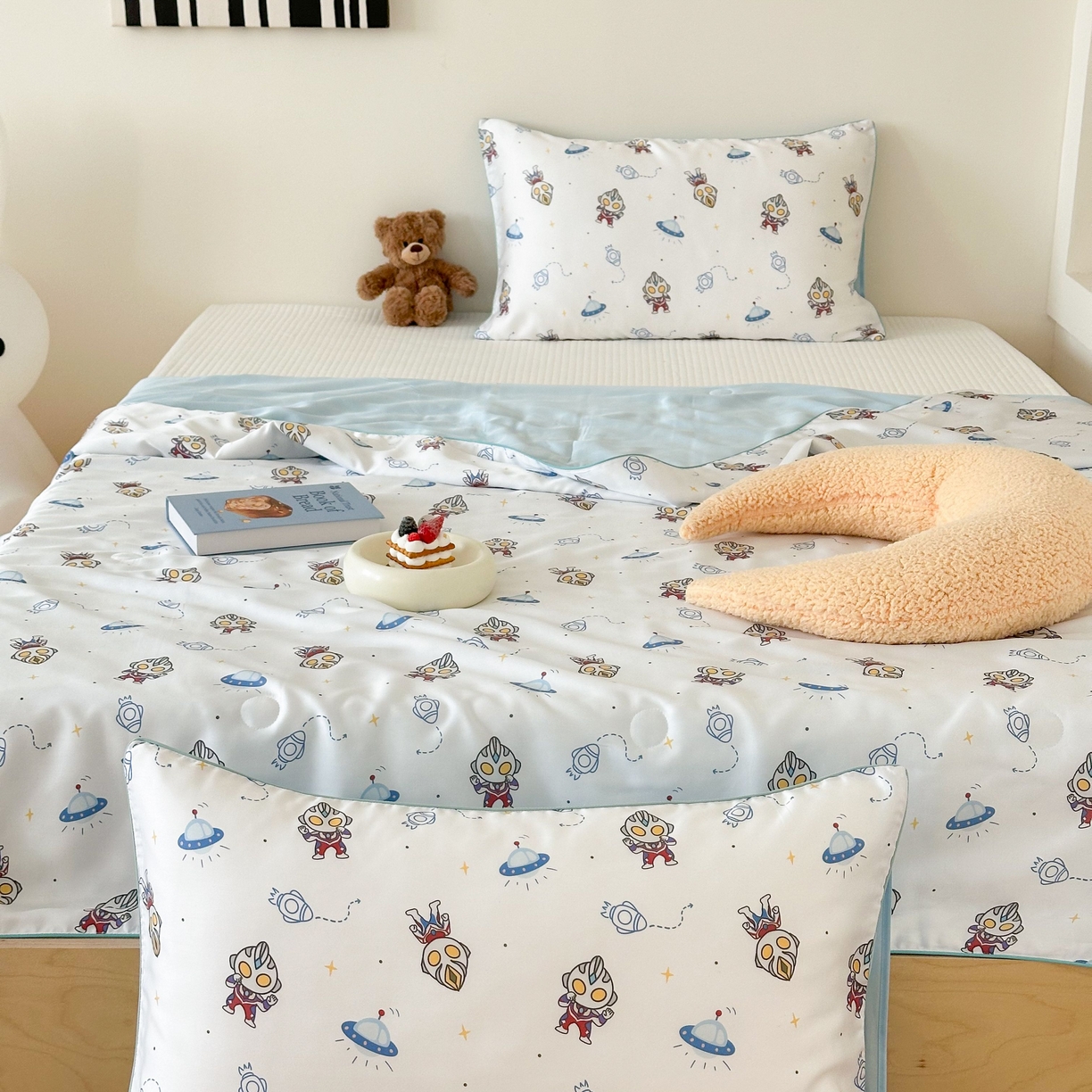 91家纺网 家纺一手货源 找家纺 西西家居 2025新款60支兰精天丝数码印花儿童夏被夏凉被空调被 小战士