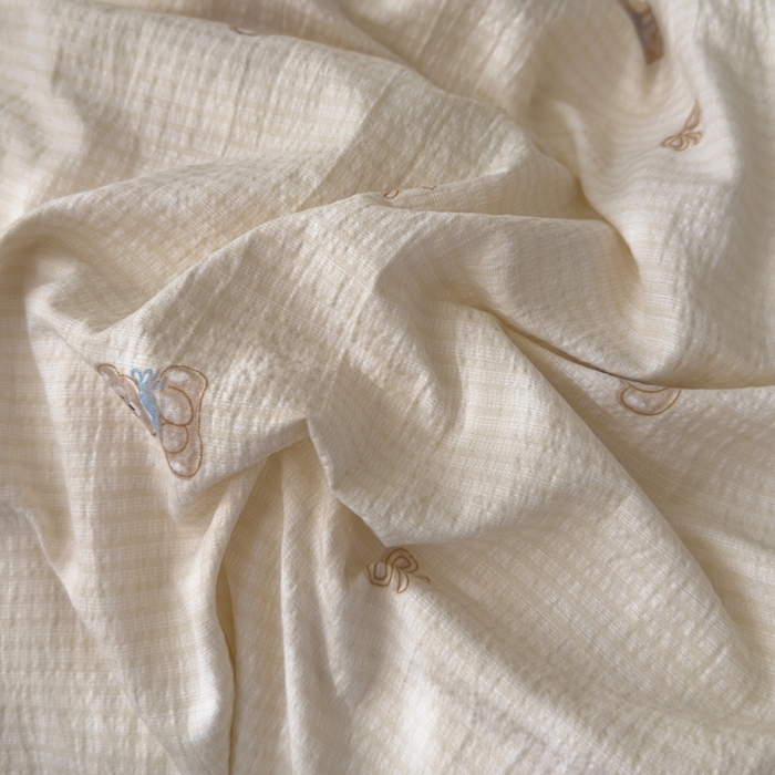 91家纺网 家纺一手货源 找家纺 竹合家纺 2025新品云感皱皱四件套跑量款小清新四件套 宝贝熊