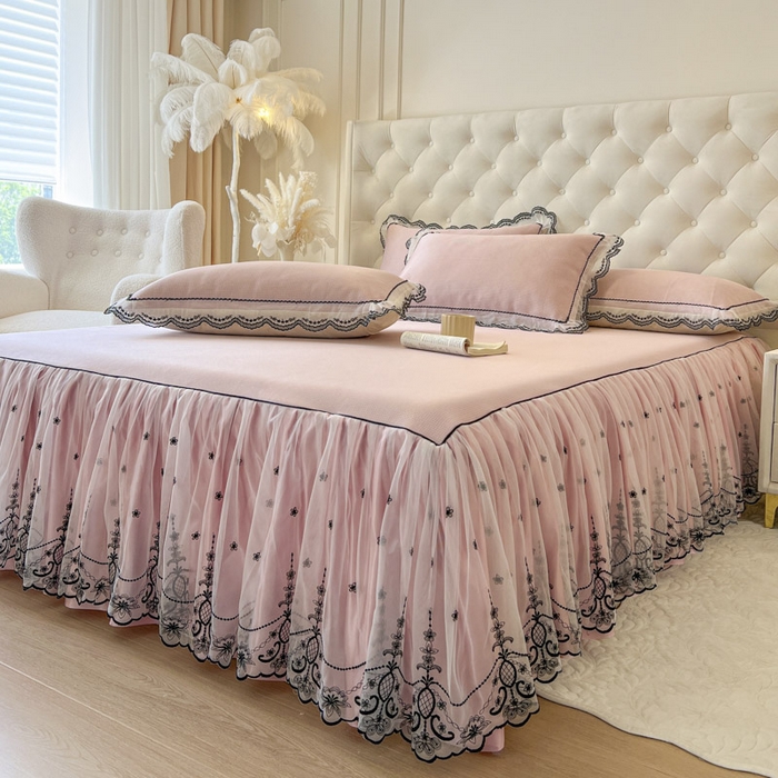 91家纺网 家纺一手货源 找家纺 （总）恋尚 2025新款可机洗可水洗冰丝床裙软席