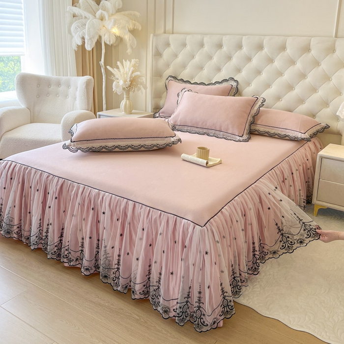 （总）恋尚 2025新款可机洗可水洗冰丝床裙软席