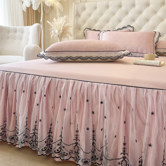 91家纺网 家纺一手货源 找家纺 （总）恋尚 2025新款可机洗可水洗冰丝床裙软席