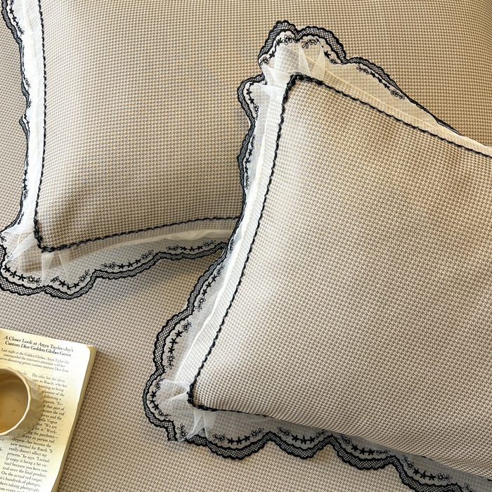 91家纺网 家纺一手货源 找家纺 恋尚 2025新款可机洗可水洗冰丝床裙软席 卡梵-浅咖