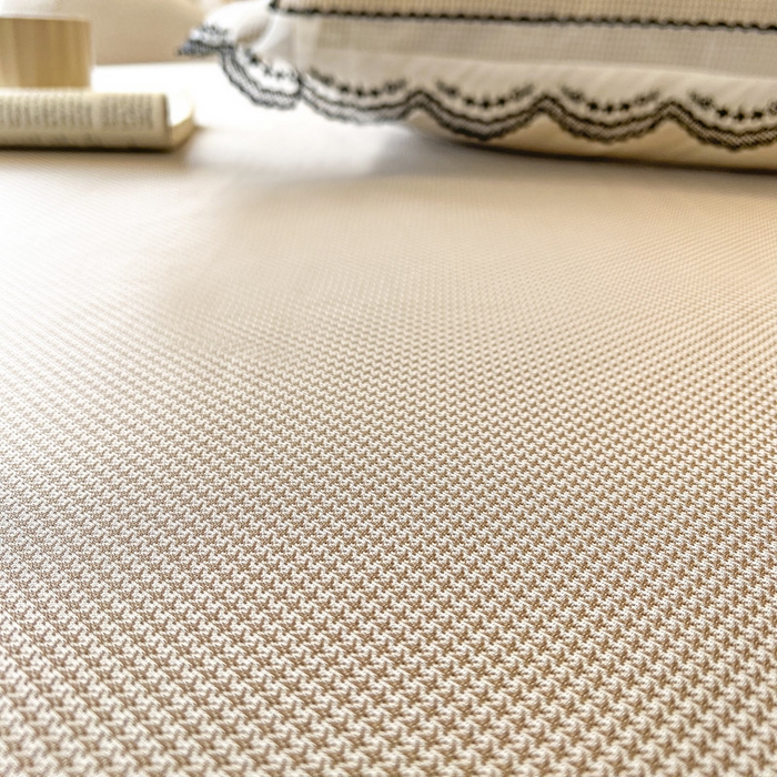 91家纺网 家纺一手货源 找家纺 恋尚 2025新款可机洗可水洗冰丝床裙软席 卡梵-浅咖