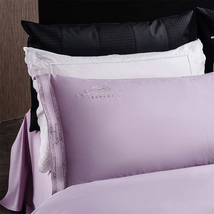 91家纺网 家纺一手货源 找家纺 博之洋婚庆 2025新款纯棉全棉长绒棉刺绣绣花高端礼盒四件套-仲夏 仲夏-浪漫紫