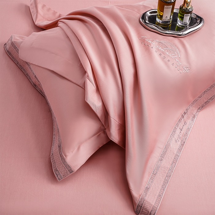 91家纺网 家纺一手货源 找家纺 博之洋婚庆 2025新款纯棉全棉长绒棉刺绣绣花高端礼盒四件套-仲夏 仲夏-豆沙