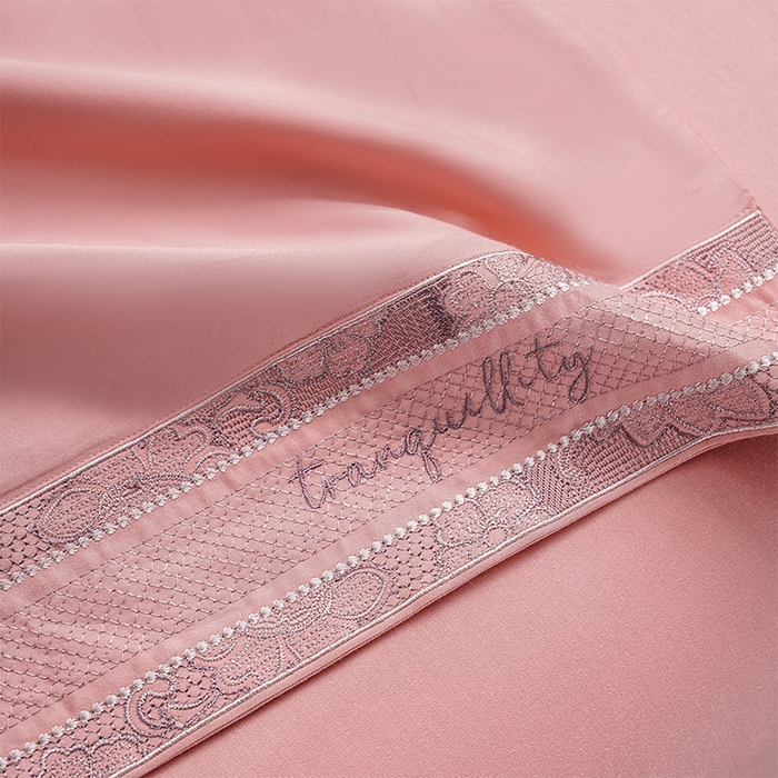 91家纺网 家纺一手货源 找家纺 博之洋婚庆 2025新款纯棉全棉长绒棉刺绣绣花高端礼盒四件套-仲夏 仲夏-豆沙