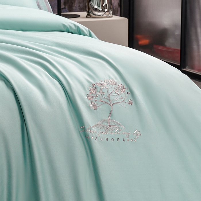 91家纺网 家纺一手货源 找家纺 博之洋婚庆 2025新款纯棉全棉长绒棉刺绣绣花高端礼盒四件套-仲夏 仲夏-夏之绿