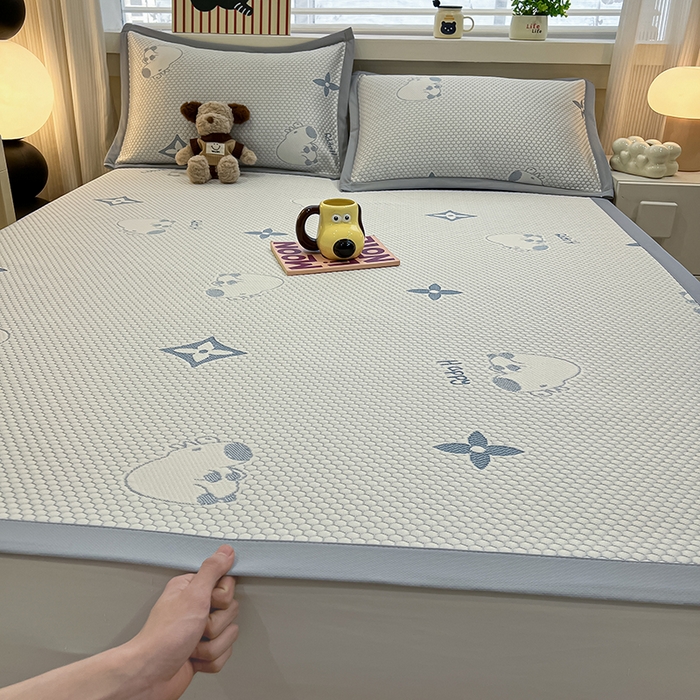 （总）857家居 2025新款卡皮巴拉凉豆豆凉席套件-床单款