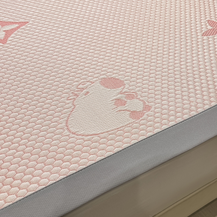 91家纺网 家纺一手货源 找家纺 857家居 2025新款卡皮巴拉凉豆豆凉席套件-床单款 卡皮巴拉-粉色