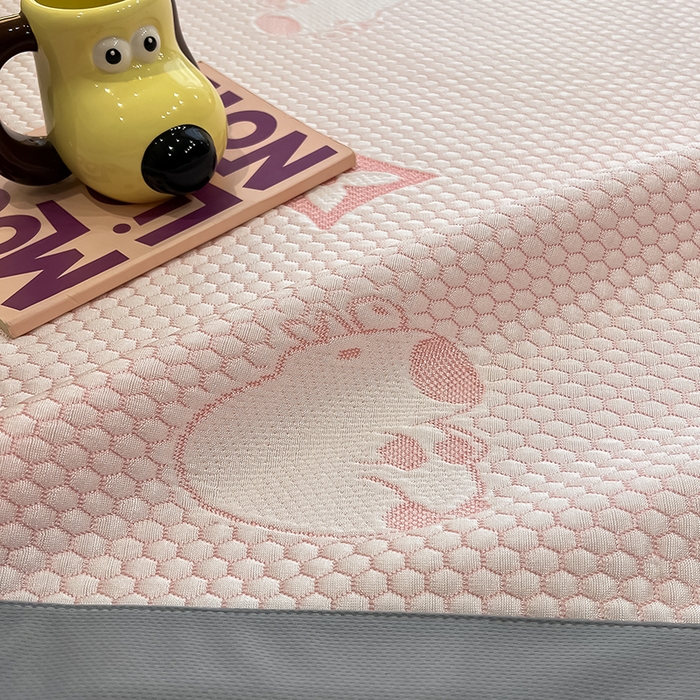 91家纺网 家纺一手货源 找家纺 857家居 2025新款卡皮巴拉凉豆豆凉席套件-床单款 卡皮巴拉-粉色