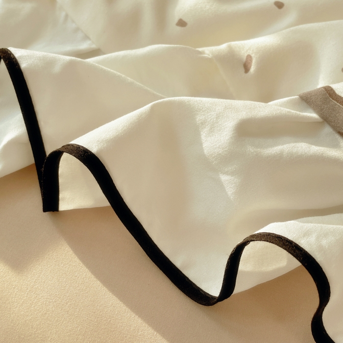 91家纺网 家纺一手货源 找家纺 桃心家居 2025新款A类云柔水洗棉花边韩版少女可爱仙仙大豆单夏被夏凉被空调被四件套 水洗棉花边-夏被萌萌乐园