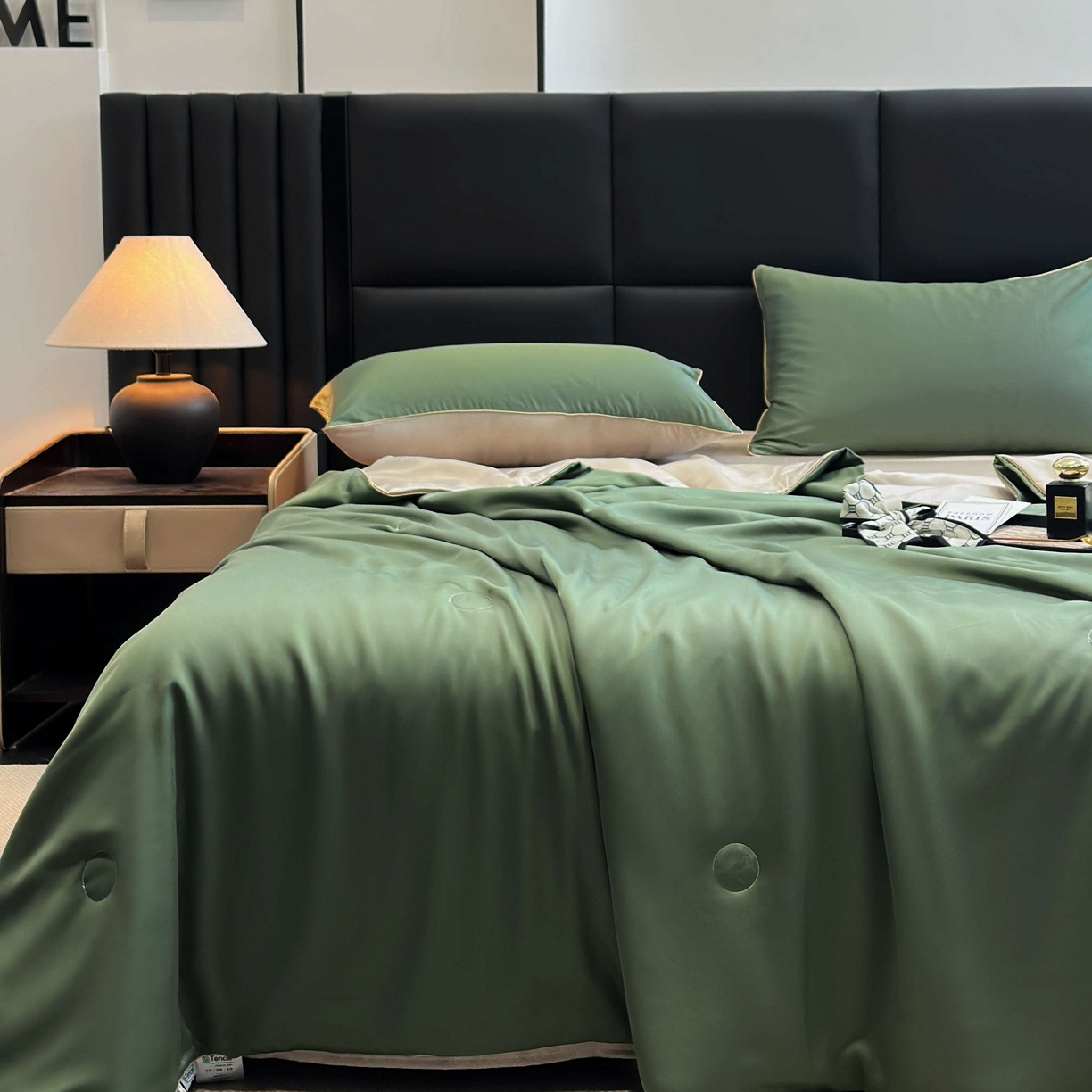 91家纺网 家纺一手货源 找家纺 （总）2025新款100%兰精天丝60支夏被单品夏被四件套