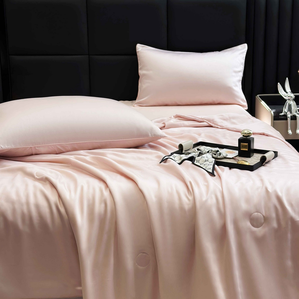 91家纺网 家纺一手货源 找家纺 （总）2025新款100%兰精天丝60支夏被单品夏被四件套