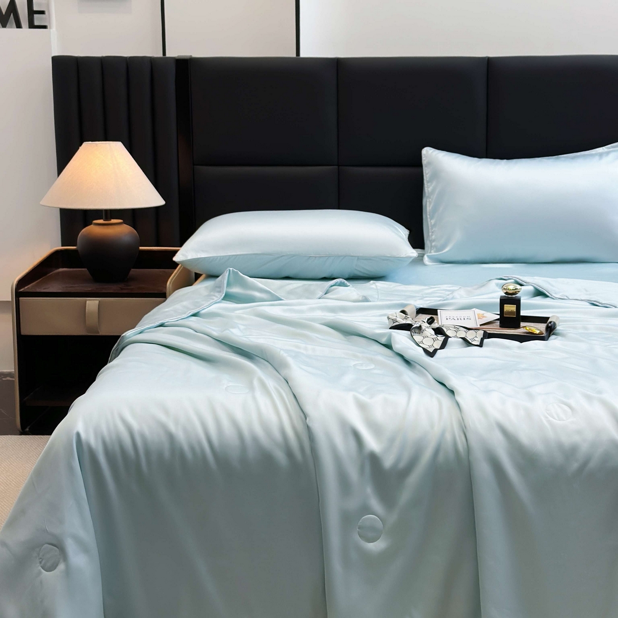 91家纺网 家纺一手货源 找家纺 （总）2025新款100%兰精天丝60支夏被单品夏被四件套