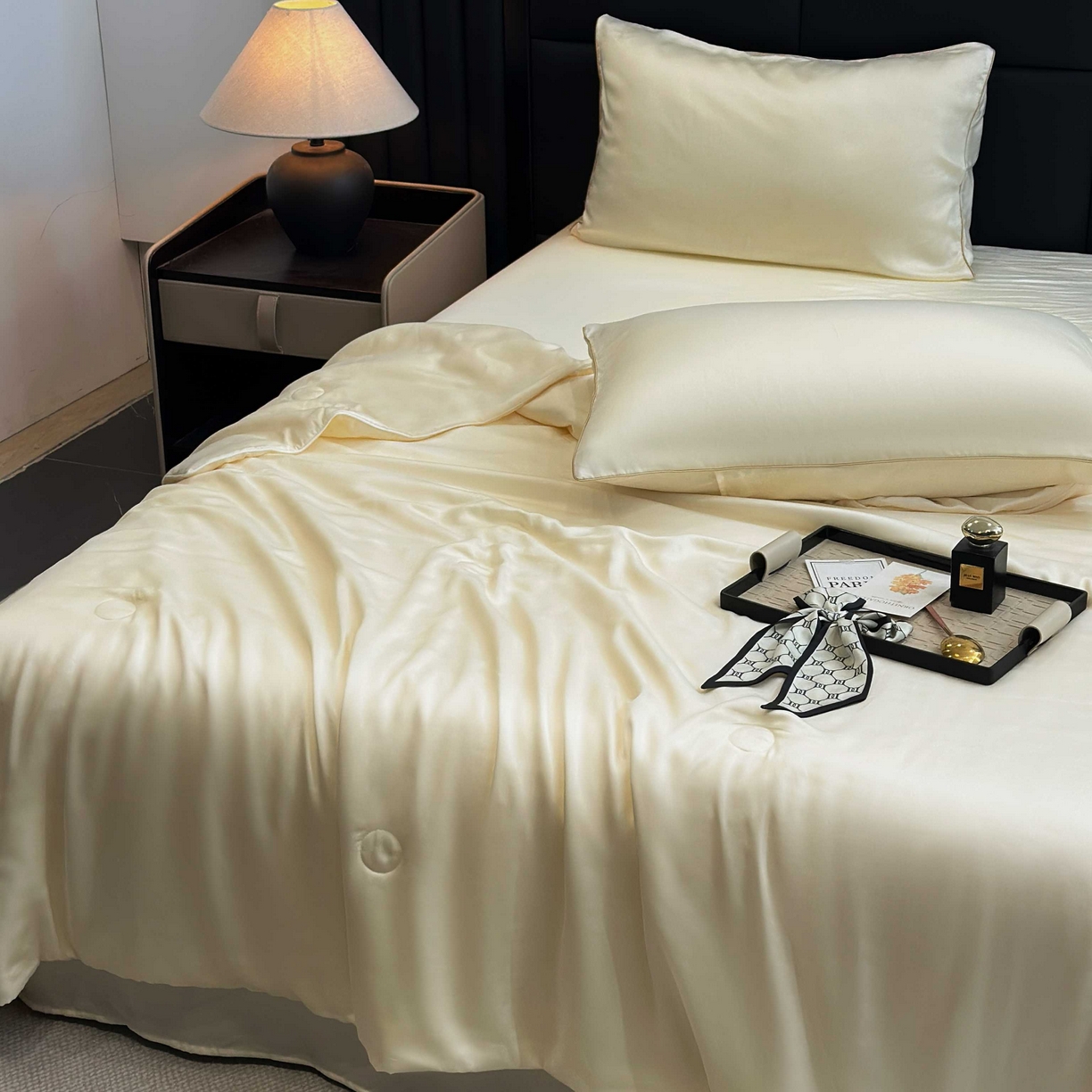 91家纺网 家纺一手货源 找家纺 （总）2025新款100%兰精天丝60支夏被单品夏被四件套