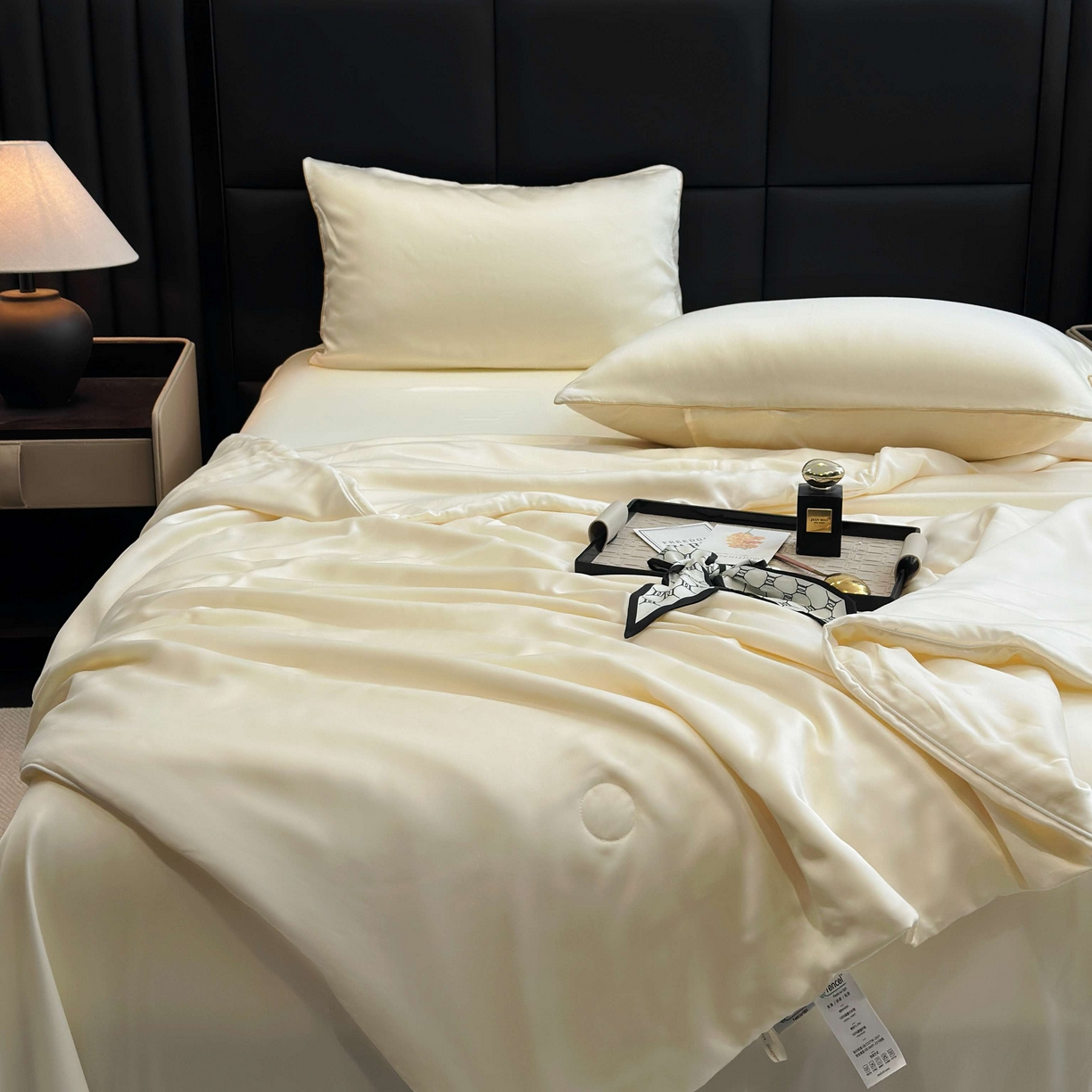 91家纺网 家纺一手货源 找家纺 （总）2025新款100%兰精天丝60支夏被单品夏被四件套