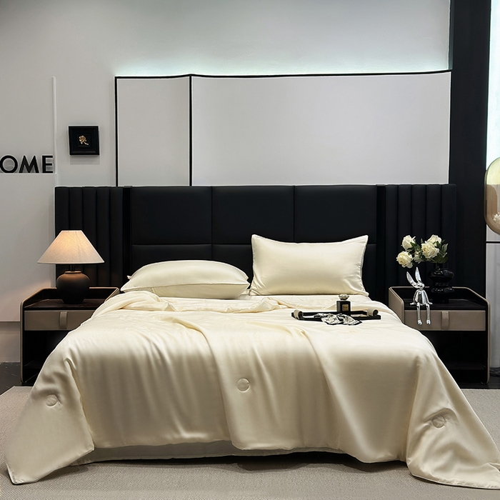 91家纺网 家纺一手货源 找家纺 （总）2025新款100%兰精天丝60支夏被单品夏被四件套