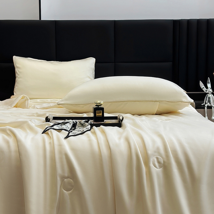 91家纺网 家纺一手货源 找家纺 （总）2025新款100%兰精天丝60支夏被单品夏被四件套