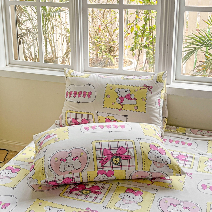 91家纺网 家纺一手货源 找家纺 （总）极梦家纺（支持定制） 2025新款芦荟棉印花枕套单枕套