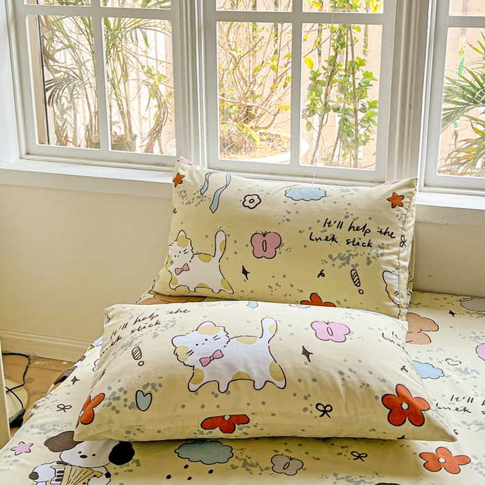 91家纺网 家纺一手货源 找家纺 （总）极梦家纺（支持定制） 2025新款芦荟棉印花枕套单枕套