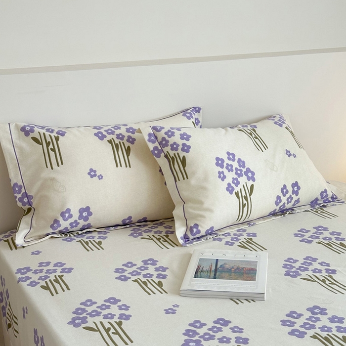 塞纳 2026新款铂金暖绒加厚磨毛单枕套 花曼雨