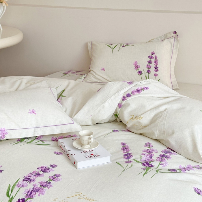 91家纺网 家纺一手货源 找家纺 塞纳 2026新款铂金暖绒加厚磨毛单被套 薰衣草