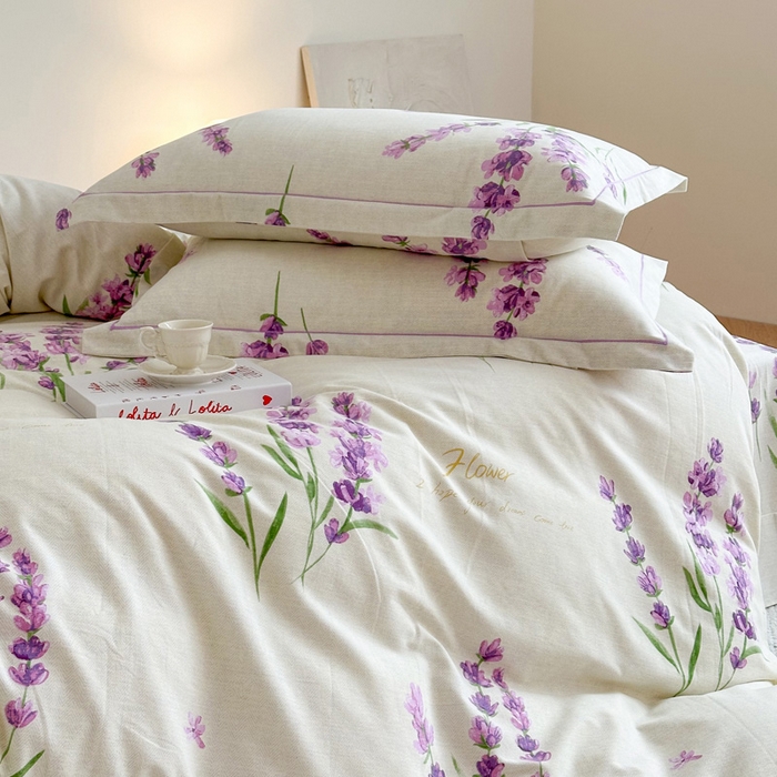 91家纺网 家纺一手货源 找家纺 塞纳 2026新款铂金暖绒加厚磨毛单被套 薰衣草