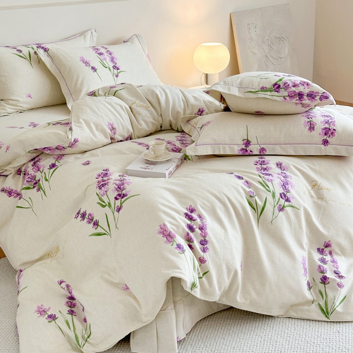 91家纺网 家纺一手货源 找家纺 塞纳 2026新款铂金暖绒加厚磨毛单被套 薰衣草