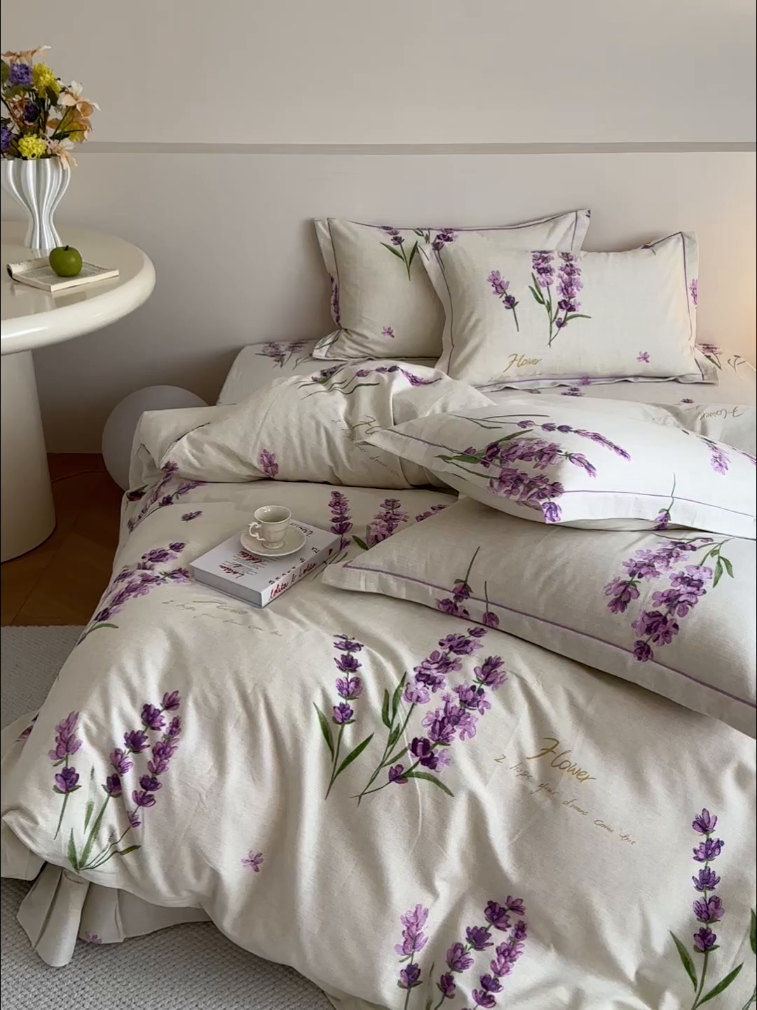 91家纺网 家纺一手货源 找家纺 塞纳 2026新款铂金暖绒加厚磨毛单被套 薰衣草