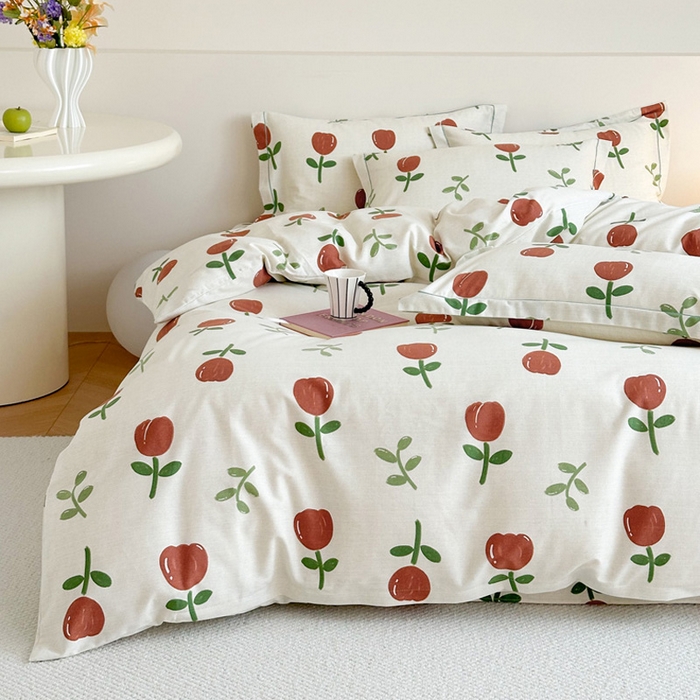 91家纺网 家纺一手货源 找家纺 塞纳 2026新款铂金暖绒加厚磨毛单被套 雅秀-红