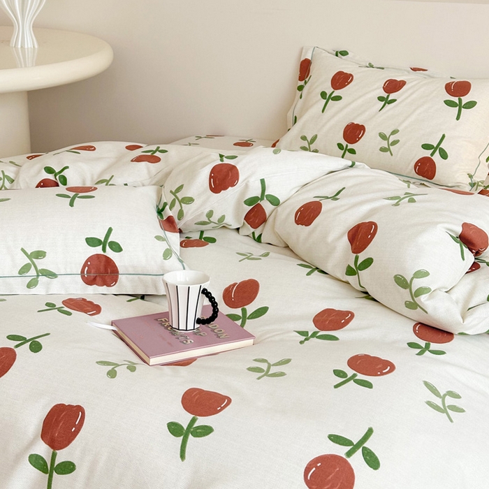 91家纺网 家纺一手货源 找家纺 塞纳 2026新款铂金暖绒加厚磨毛单被套 雅秀-红