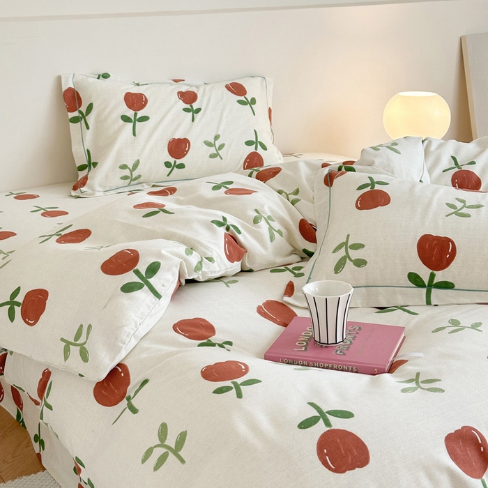 91家纺网 家纺一手货源 找家纺 塞纳 2026新款铂金暖绒加厚磨毛单被套 雅秀-红