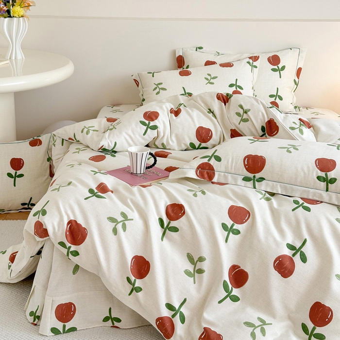 91家纺网 家纺一手货源 找家纺 塞纳 2026新款铂金暖绒加厚磨毛单被套 雅秀-红